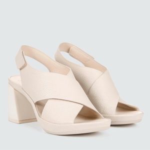 NATURALIZER Genn-leap Slingback Sandals Women's Shoes In Porcelain